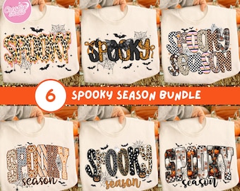 Retro Halloween PNG Bundle: Spooky Ghost, Pumpkin Designs (Digital Download)
