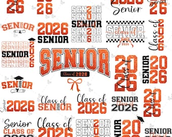 22 Graduation 2026 PNG Bundle Graduation Senior 2026 PNG Class of 2026 PNG Graduation Shirt Design Senior Sublimation Glitter high school 26