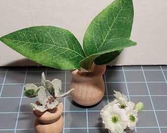 Mini casa de muñecas set de 3 plantas, escala 1:12