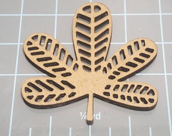 Mini arte de pared cortado con láser, hoja 1, estilo boho