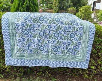 Hand Block Print Cotton Sarong: Boho Beach Wrap, Lightweight Scarf
