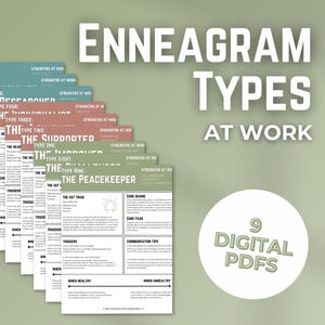 The 9 Enneagram Types at Work | Digital Download | Strengths, Triggers, Communication Tips | Workplace Personality Resource