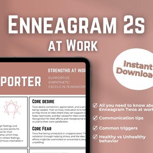Enneagram Type Two at Work | Digital Download | Strengths, Triggers, Communication Tips | Workplace Personality Resource