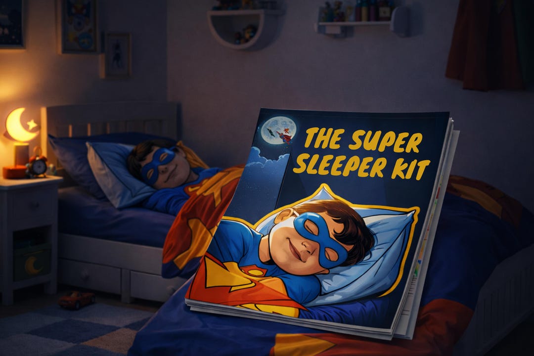 Kids Bedtime Routine Chart – Superhero Sleep Reward Kit (printable PDF ...