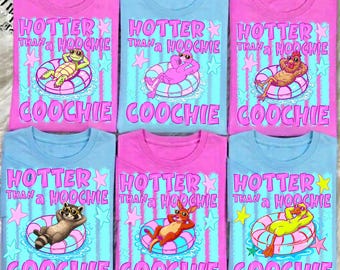 Paquete de imágenes PNG más calientes que Hoochie Coochie, diseños virales de sublimación para chicas de Lake, descarga digital PNG de camisetas retro de verano a la moda