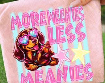 Más salchichas, menos maldades PNG, divertido diseño de sublimación de mamá de perro salchicha, descarga digital de perro salchicha preppy a rayas retro