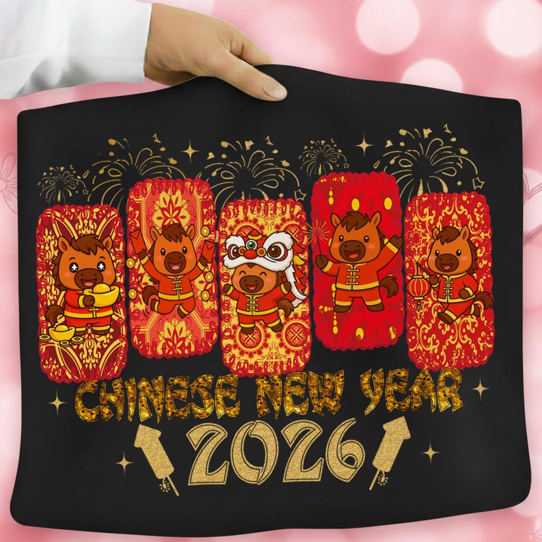 Chinese New Year 2026 PNG | Year of the Horse | Cute Horse Characters ...
