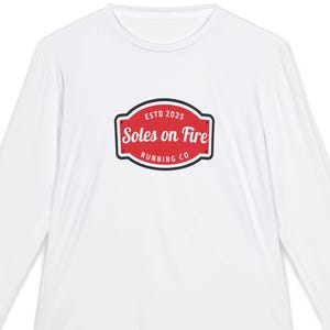 Soles on Fire UV Fast-Drying Long Sleeve Running Shirt | Lightweight Athletic Top for Runners and Athletes | Ultra Running | Sun Protection