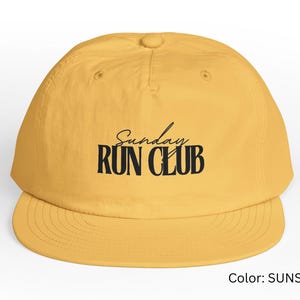 Sunday Run Club Hat Lightweight, Dry-Wicking Running Cap for All Runners | Marathon, Trail, 5K, Ultra & Casual Joggers | Running Hat