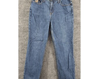 VTG Grausames Mädchen Entspannte Jeans Frauen 15 Blau Low Rise Gerades Bein Baumwolle Y2K