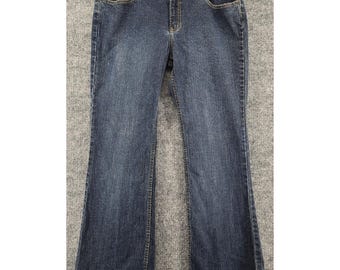 Vtg Jordache Bootcut Jeans Women's 15/16 Regular Blue Low Rise Stretch 90s Y2K