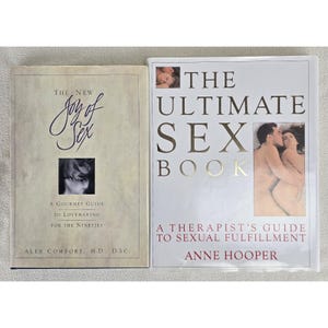 2 Sex Books 90s Ultimate Sex Book (Hooper)/New Joy of Sex (Comfort) Funny Gift