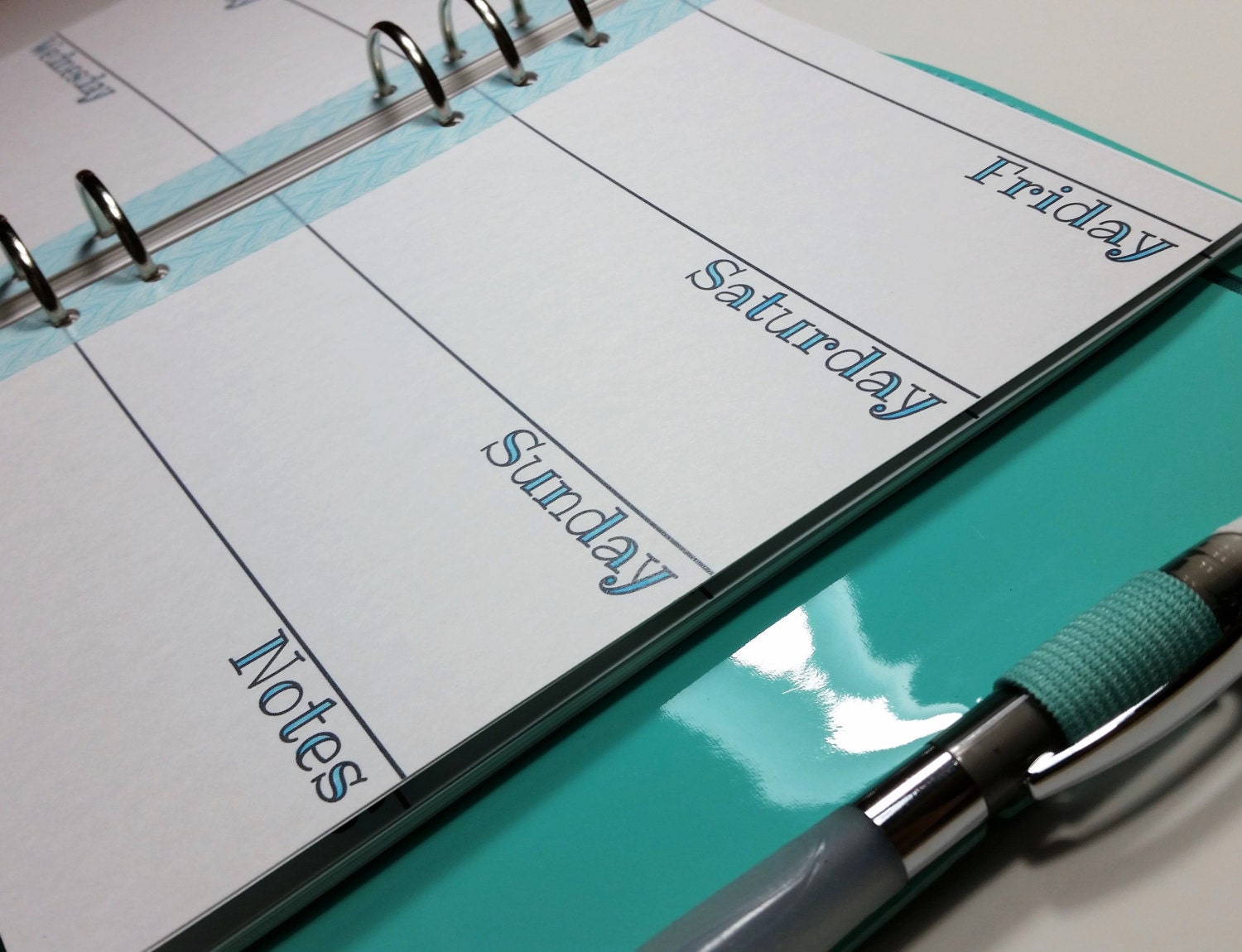 Weekly Planner Inserts - A5 Printable Planner - Horizontal Undated ...