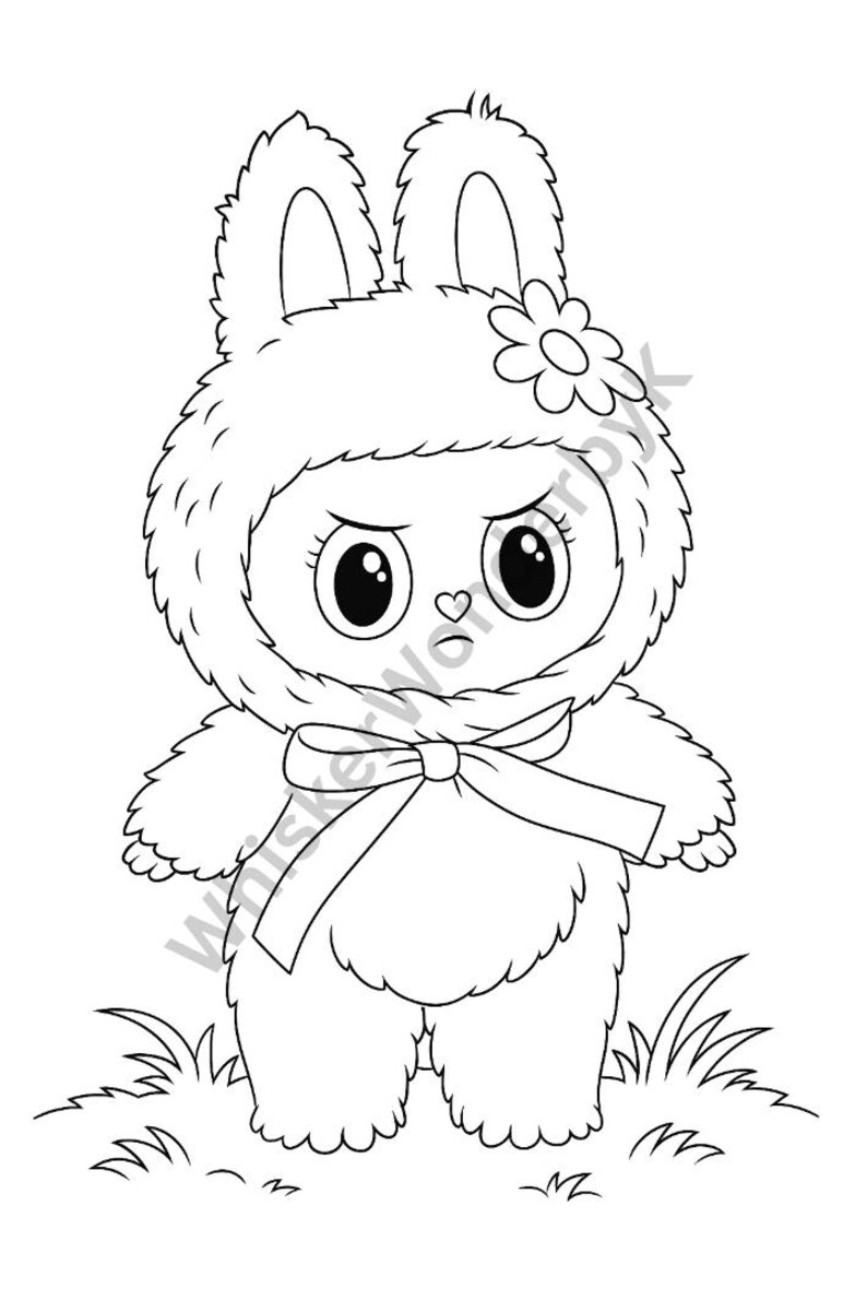 Labubu Coloring Pages: Family Tree, Monsters - 15 Page Printables (PDF ...