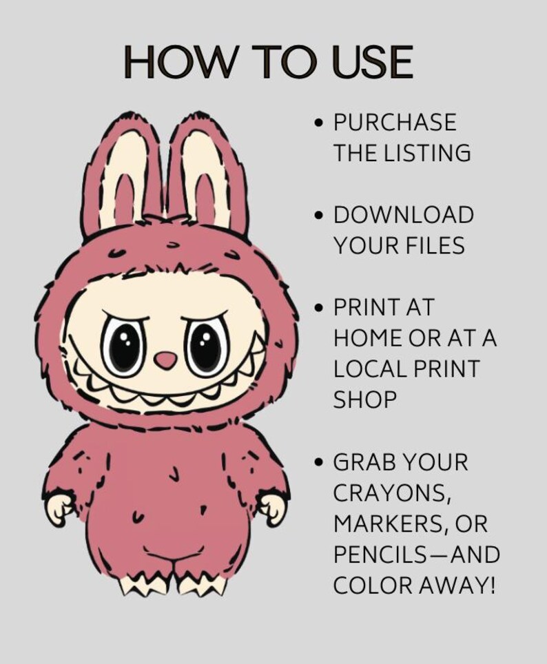 Labubu Coloring Pages: Family Tree, Monsters - 15 Page Printables (PDF ...