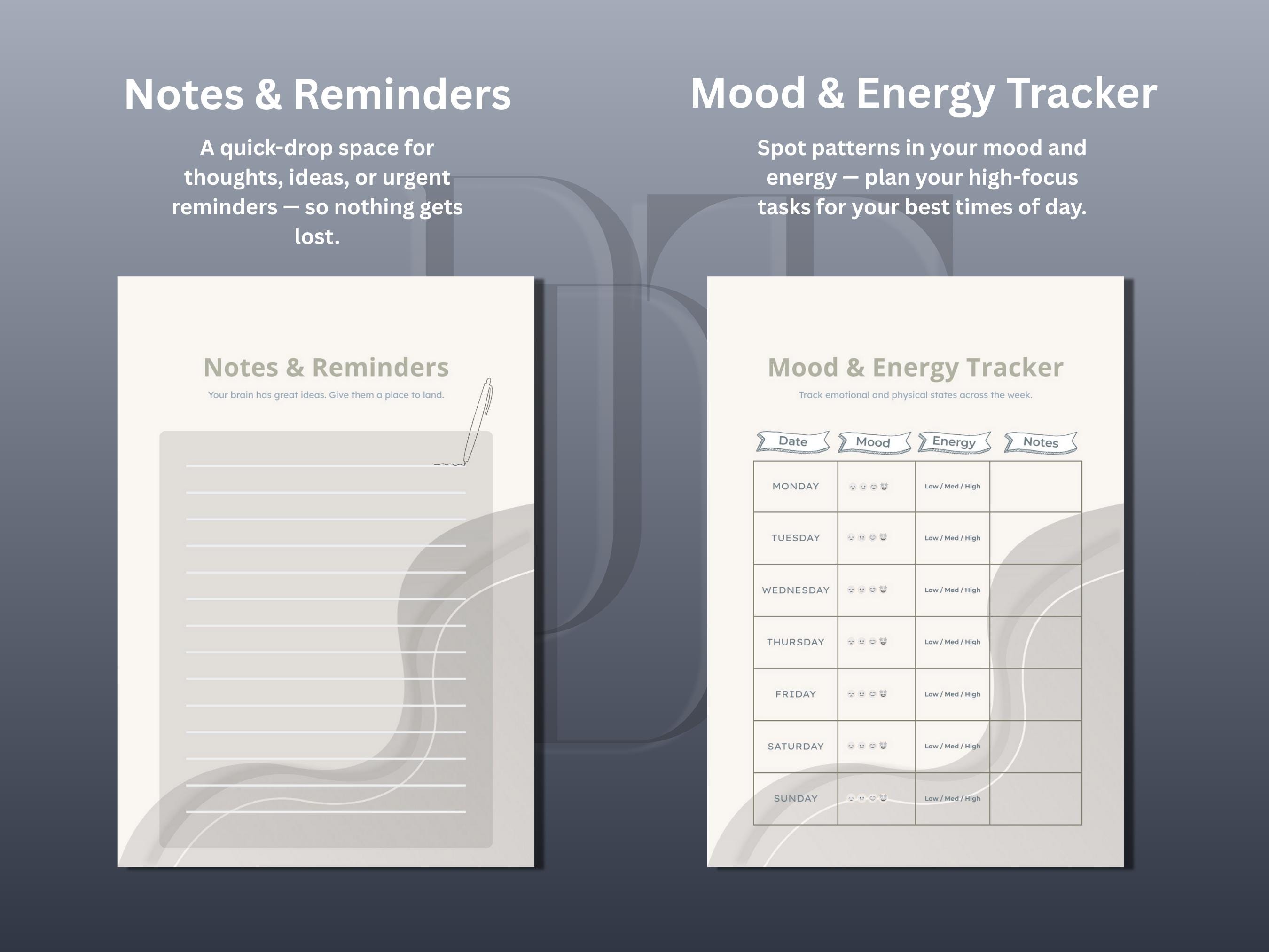 ADHD Weekly Planner Printable Canva Template | Time Blocking Schedule ...
