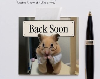 Animal Desk Status Cards – Funny Office Humor, Remote Work Signs (Instant Download)