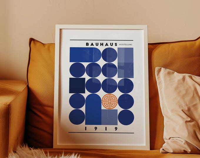 Bauhaus Poster - A Korean Fusion / Trendy Wall Poster / Modern Art / Poetic / Digital Download