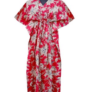 Floral Print Robe Pink Dressing Gown, Long Tie Waist Robe Women’s Lightweight Robe, Oliver Bonas Style Floral Pattern Gown, Cozy Loungewear,