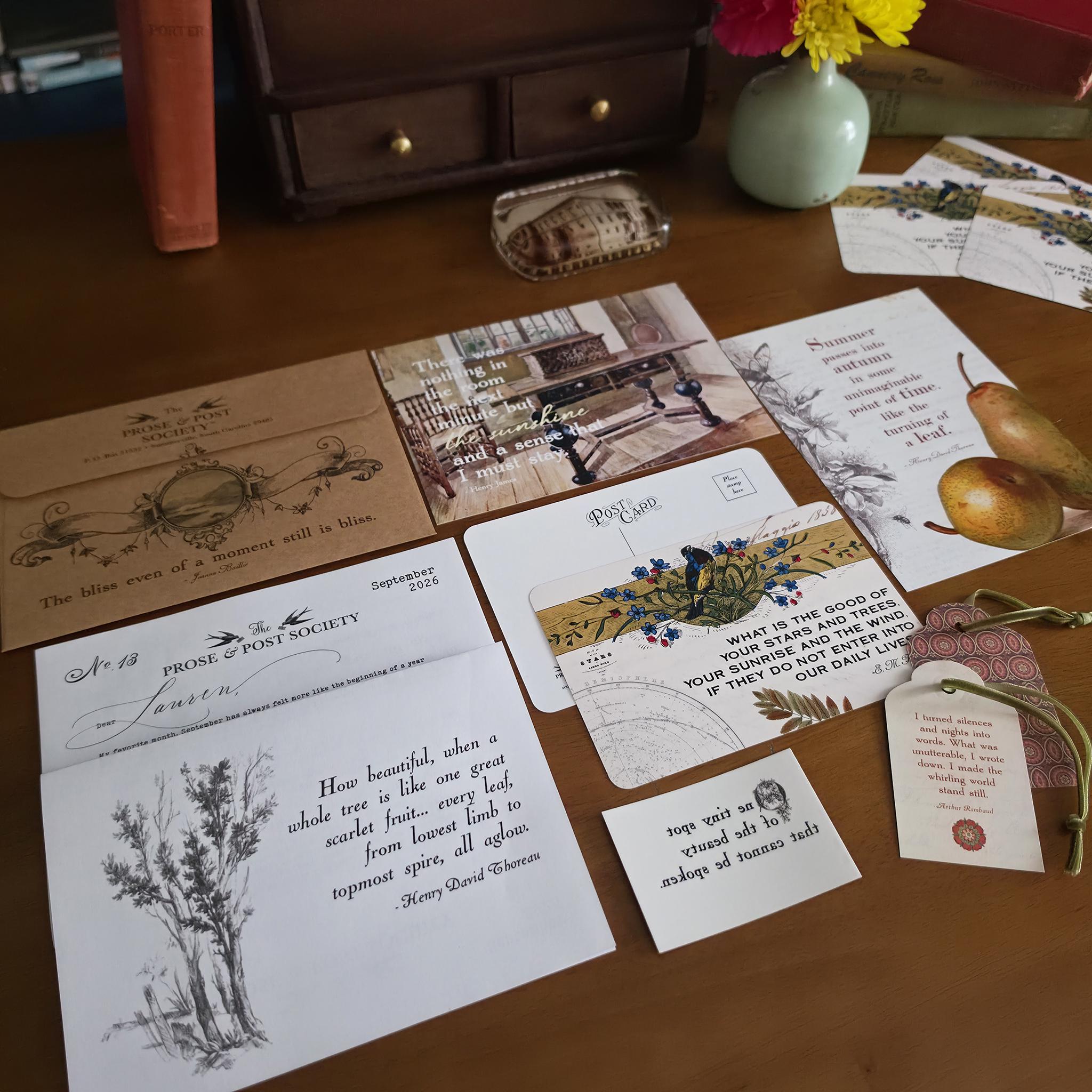 Handwritten Literary Mail