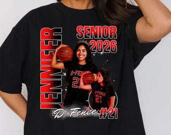 Custom Basketball Senior 2026 PNG, Your picture graduation Basketball dad shirt design, personalized basketball senior night digital design
