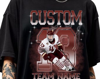 Custom Ice Hockey player Shirt, sweatshirt, hoodie, long sleeve, personalized Ice Hockey senior tee, Hockey mom, Hockey dad