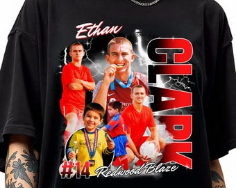 Custom photos Soccer Player shirt, sweatshirt, hoodie, long sleeve, personalized bootleg Soccer senior 2026, soccer mom, soccer dad