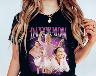 Custom Dance Mom bootleg PNG, personalized Dance mom t-shirt design, Photo collage cheer dance mama dance dad dance aunt design