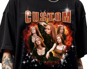 Custom Bootleg Rap Tee: Personalized Photo Gift