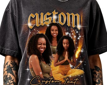 Custom Yoga Teacher Comfort Colors Shirt: Cosmic Meditation Design