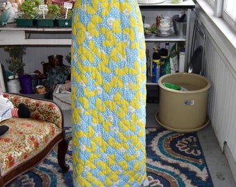 Vintage 70er Jahre Mr. "B" Gesteppter Schmetterling Print Maxi Rock Mod Boho Hippie Klein
