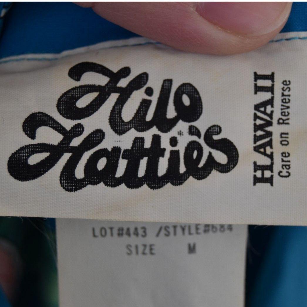 Vintage Hilo Hattie Hawaii II Muumuu Dress M Blue Floral Hawaiian Maxi ...