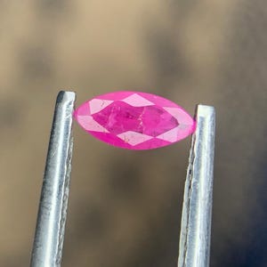 Faceted Pink-Red Ruby, Natural Fancy Cut 0.20 CRT