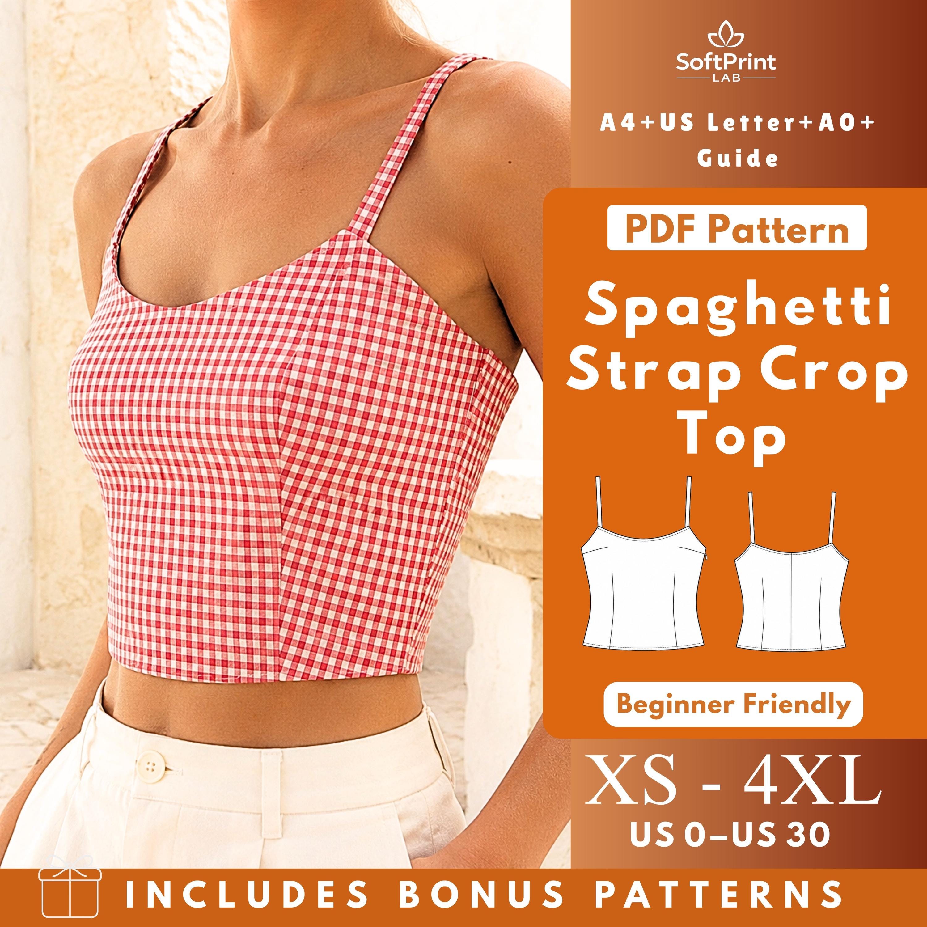 Spaghetti Strap Tank Top Sewing Pattern - Etsy