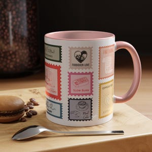 Buch Trope Stempel Becher, Buch Trope Stempel, Bücherwurm Becher, Bücherwurm Kaffeebecher, Tassen für Leser, Für Leser, Kaffeebecher für Leser, Buchclub