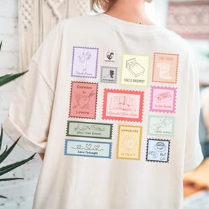 Book Tropes Shirt, Stamp Collecting Shirt, Stamp Print Shirt, Book Tropes Graphic, Bookish Tshirts, Bookish, Graphic Tshirt, Book Tropes Tee