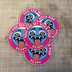 Derpy tijgersticker van KPop Demon Hunters