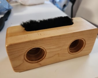Echo Block - Wooden Acoustic Phone Amplifier | Handcrafted Sound Dock | Eco-Friendly Passive Speaker | Reclaimed Redwood Gift
