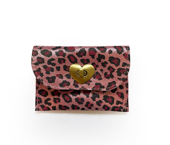 pink cheetah print wallets