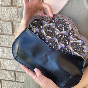 Dragonfly purse, gift for women, retro purse, dragonfly clutch, black evening bag