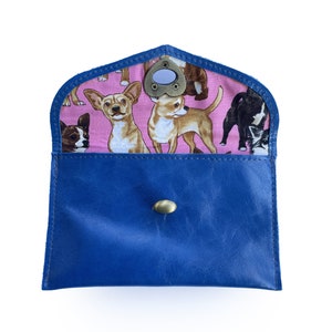 Blaues Herzpassportemonnaie, Geschenk für Hundeliebhaber, Geschenk für Mama