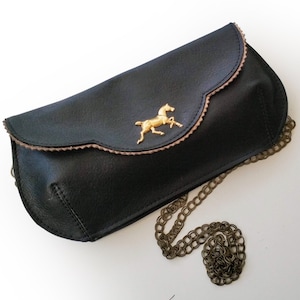 Kentucky derby black horse clutch image 4