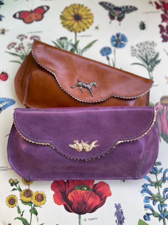 Premium Photo | A purple and purple purse with a handle that says'i love  you'on it