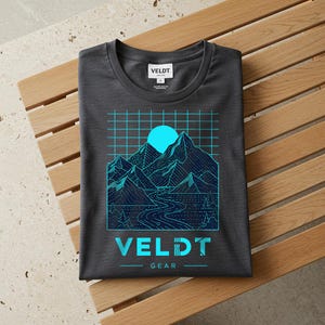 Maglietta retrò Topo Mountain di Veldt Gear / Maglietta per escursionismo, campeggio e attività all'aperto / Regalo per gli amanti della natura / Abbigliamento per gli appassionati di avventure