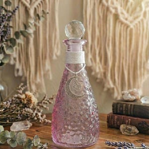 Moon Water Elixir in Charmed Crystal 8 OZ Glass Bottle