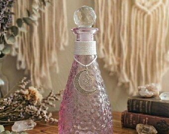 Moon Water Elixir in Charmed Crystal 8 OZ Glass Bottle