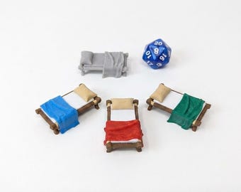 DnD Sleeping Cot – Miniature Bed Terrain (28mm/32mm)