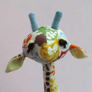 Gemini giraffe sewing pattern.  Completed height 18&quot; 45cm.  Printed pattern