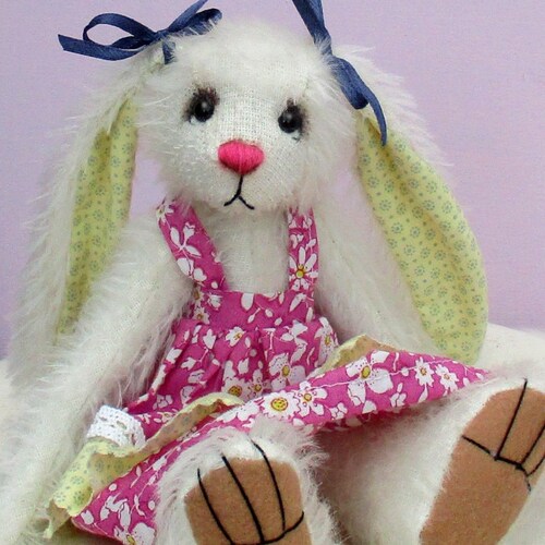 Bunny Soft Toy Sewing Pattern Plushie Rabbit Printed Tutorial Etsy UK