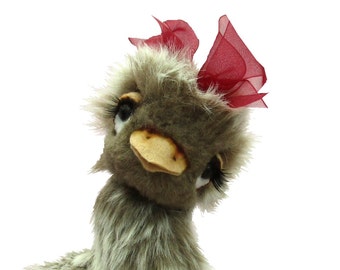 Esther Ostrich digital soft toy sewing pattern PDF download